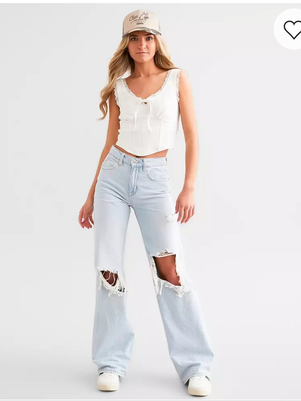 We The Free Tinsley Baggy High Rise Straight Leg Jeans By Free People
